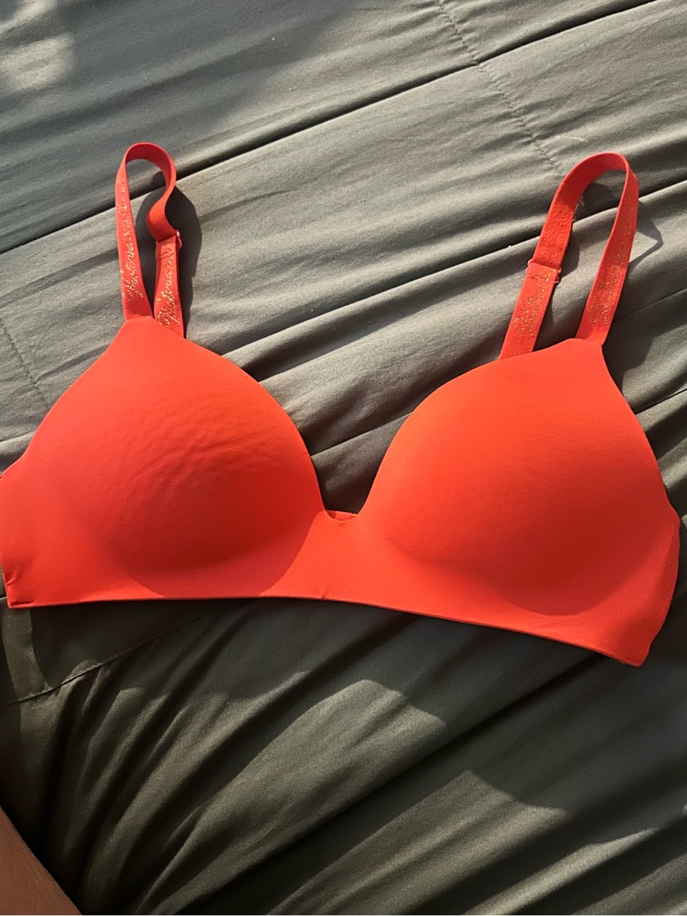 Victoria's Secret Smooth T-Shirt Bra - Bright Orange